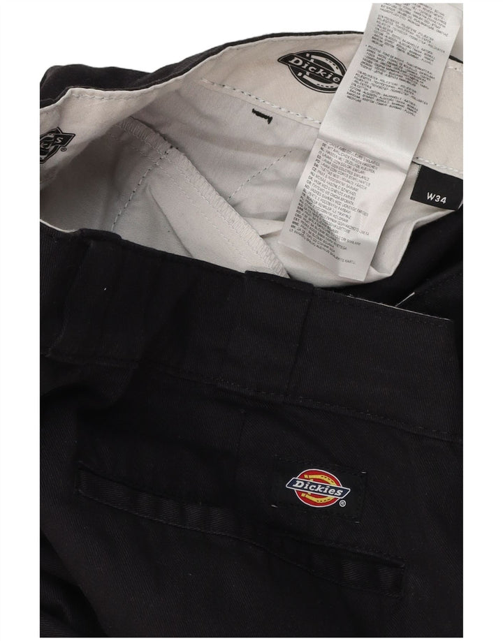 DICKIES Lige Chinobukser til mænd W34 L31 Sort polyester
