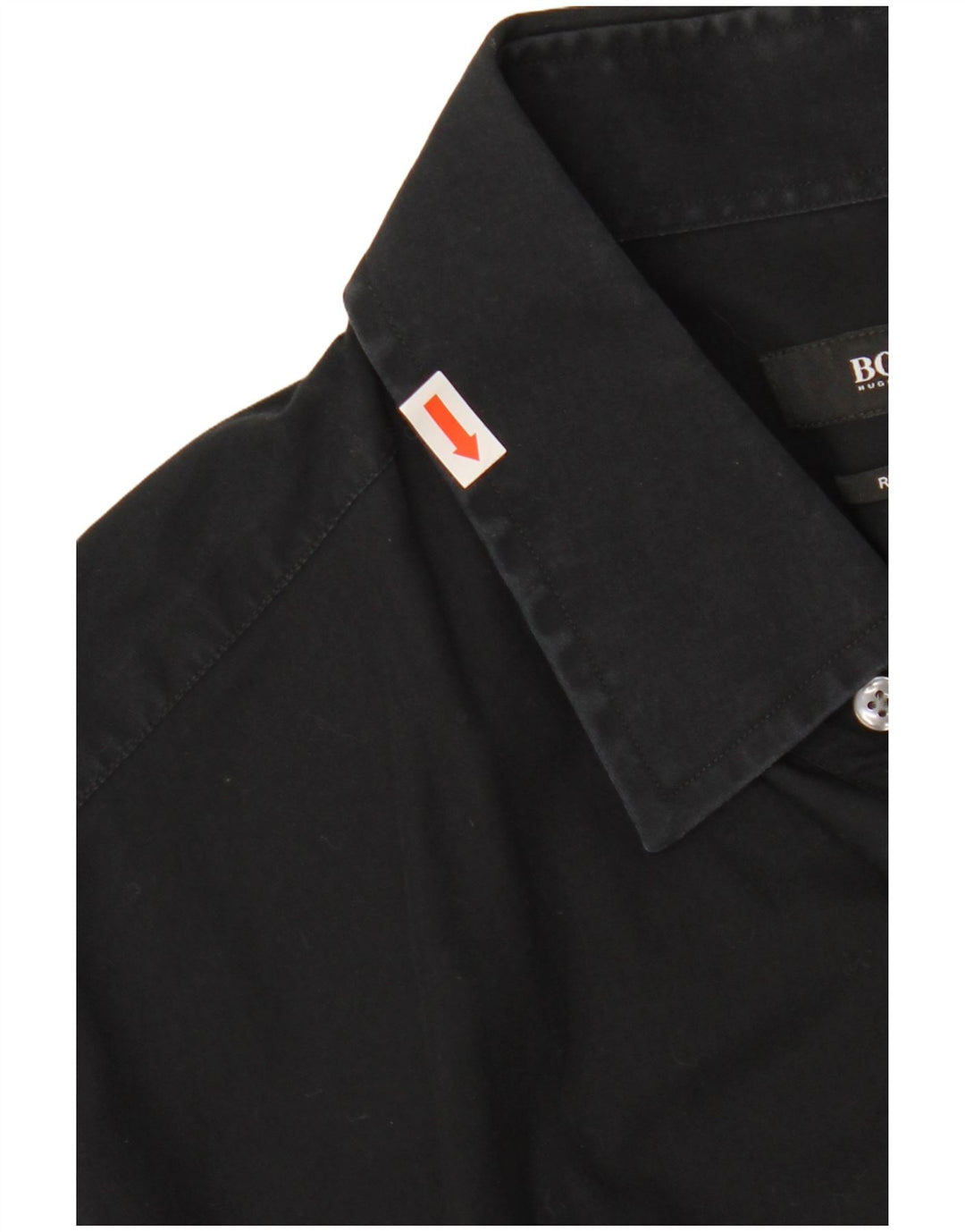 HUGO BOSS Herre Regular Fit skjorte str. 16 1/2 42 Large Black