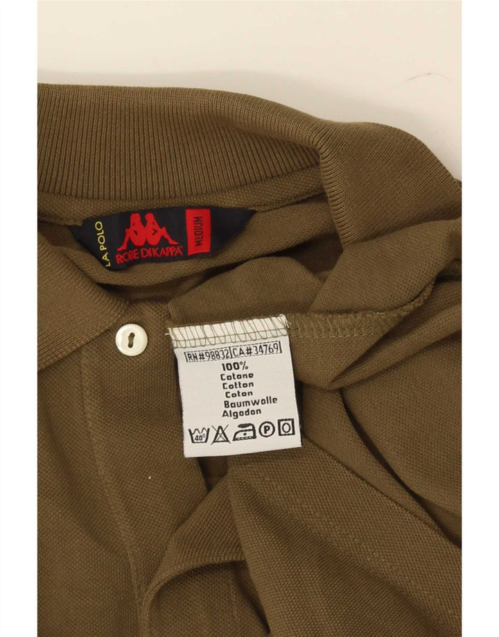 Kappa Langærmet Polo Shirt til mænd Medium Khaki Bomuld