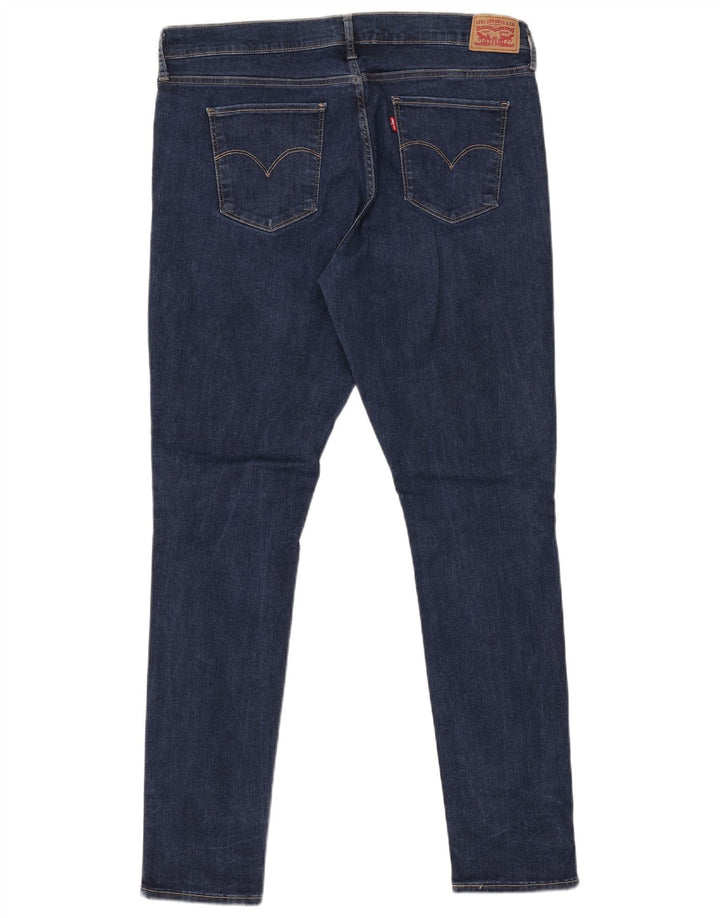 LEVI'S Dame 311 Shaping Skinny Jeans W34 L32 Marineblå Bomuld
