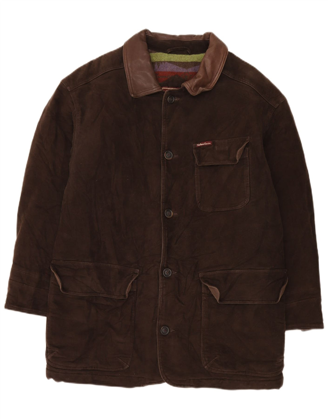 Marlboro Classics Herre Utility Jacket UK 40 Large Brown Cotton