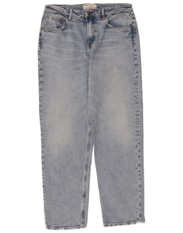 Fat Face Dame Ludlow Straight Jeans UK 12 Medium W32 L29 Blå Bomuld