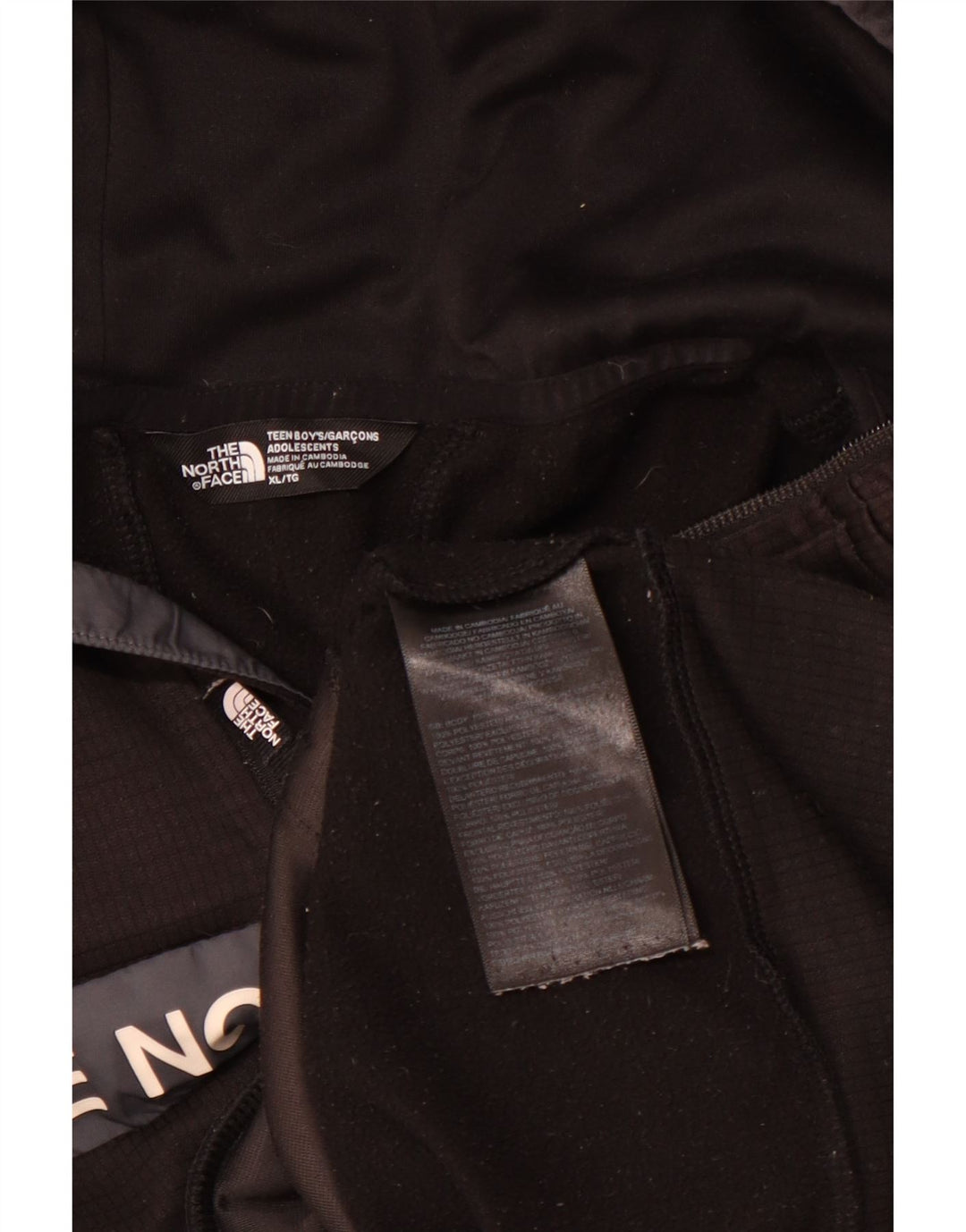 THE NORTH FACE Grafisk hættetrøje til drenge 14-15 år XL Sort