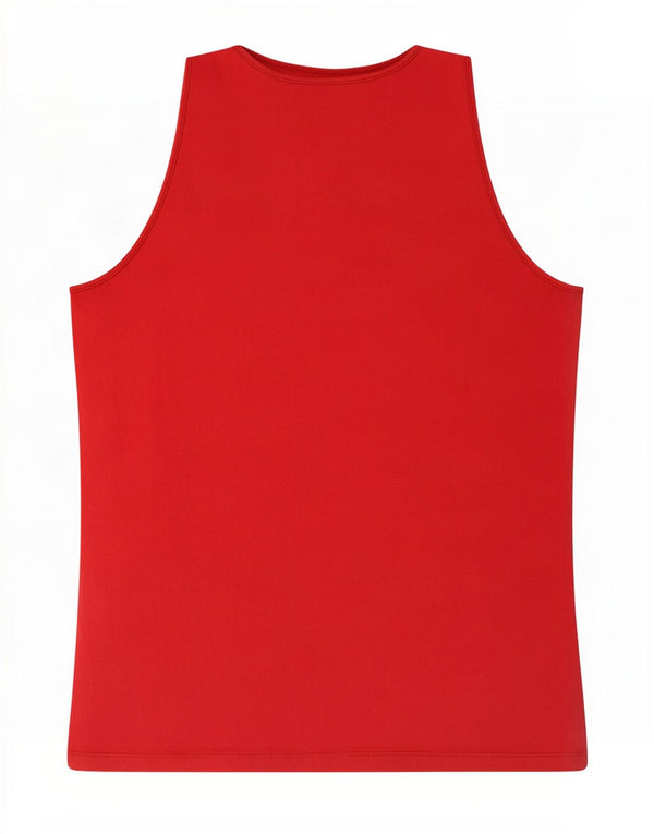 Dack's Womens Vest Top UK 14 Large Red Cotton
