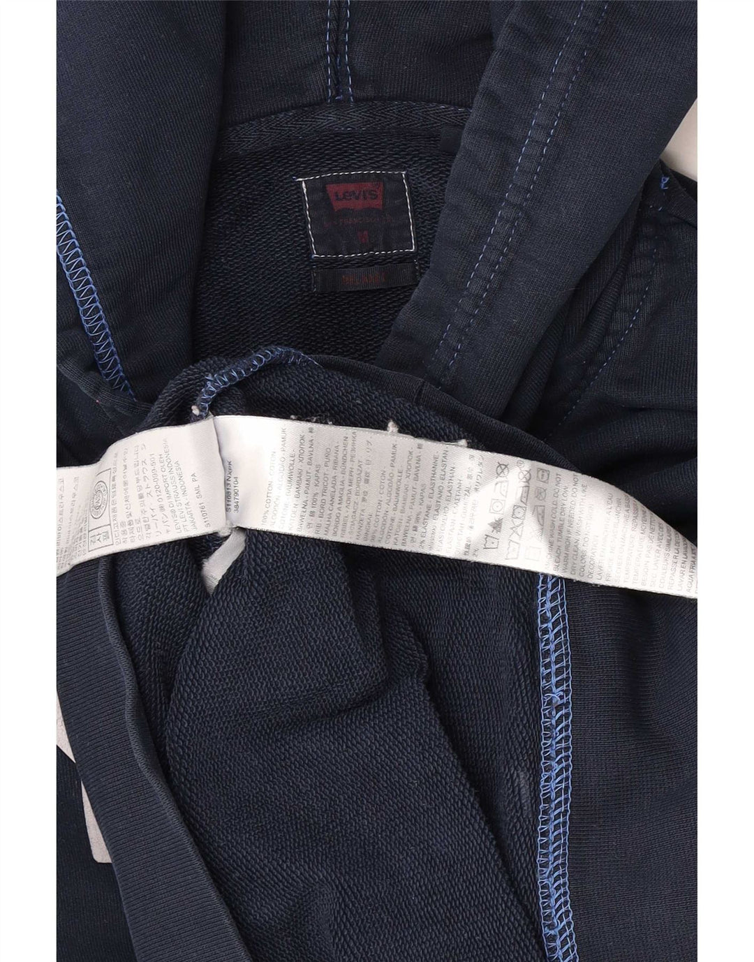 Levi's Grafisk hættetrøje til mænd mellem marineblå bomuld