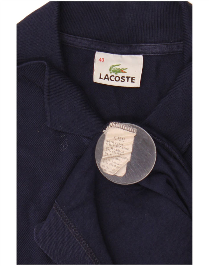 Lacoste Dame Polo Dress Størrelse 40 Medium Navy Blue Bomuld