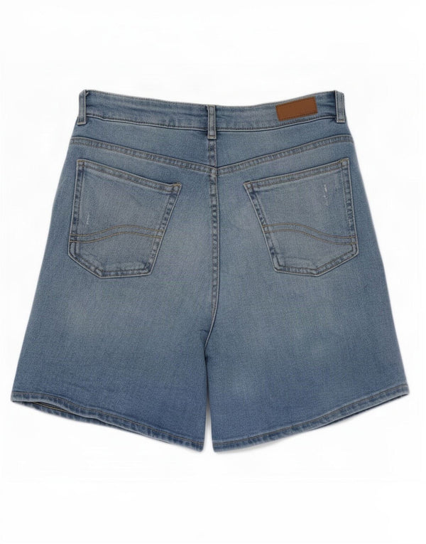 Fat Face Dame Darley High Waist Denim Shorts UK 10 Small W28 Blue