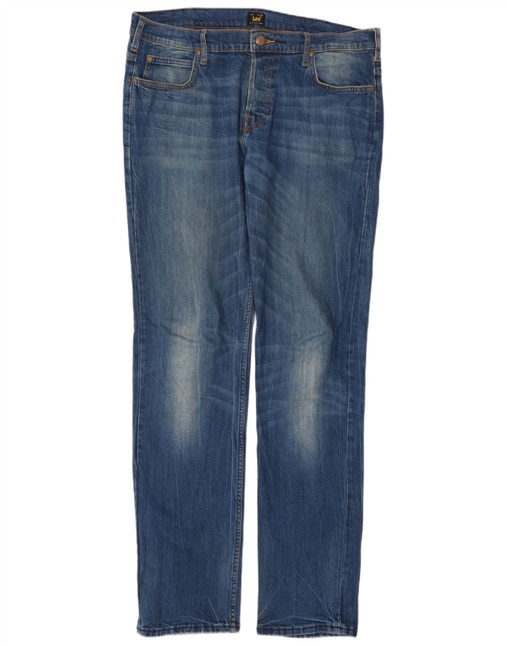 Lee Mens Powell Slim Jeans W36 L36 Blå Bomuld