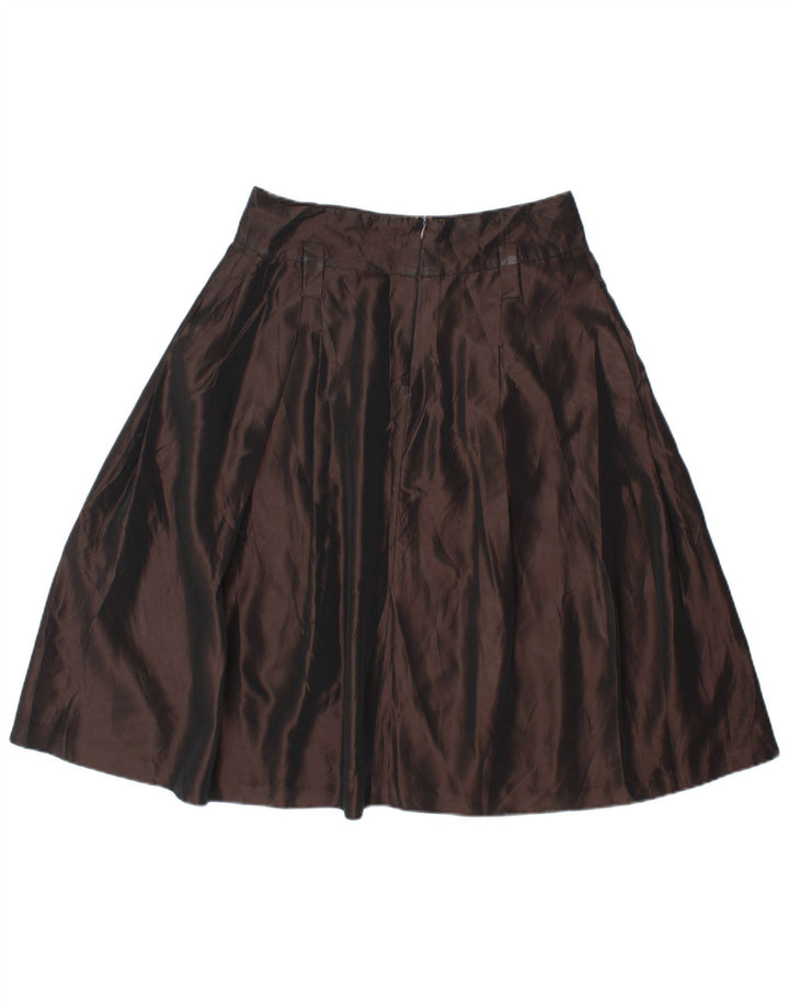 Zara Dame A-Line nederdel Medium W28 Brun Rayon