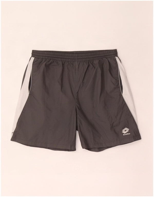 Lotto Herre sportsshorts UK 42/44 XL Grå Colourblock Polyester