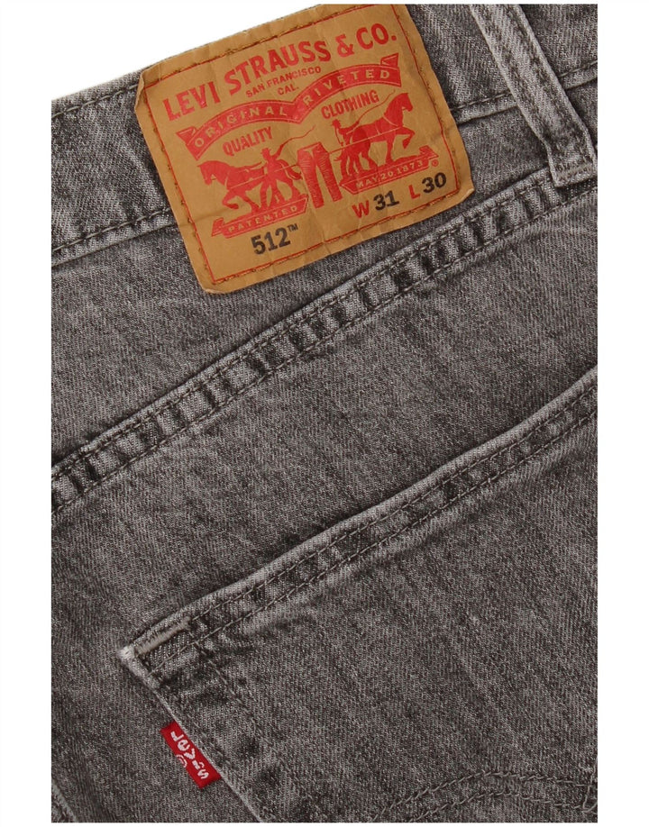 LEVI'S Herre 512 Slim Tapered Jeans W31 L30 Grå