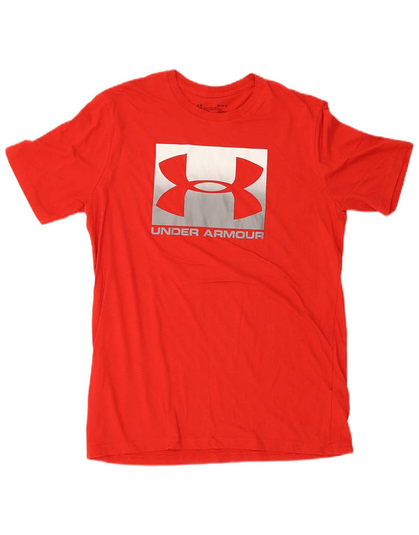 Under Armour Herre grafisk T-shirt Top Medium Rød Bomuld