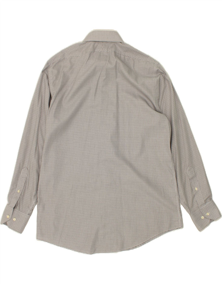 BROOKS BROTHERS Mens Regent Shirt Size 16 4/5 Large Grey Check Cotton Vintage Brooks Brothers and Second-Hand Brooks Brothers from Messina Hembry 