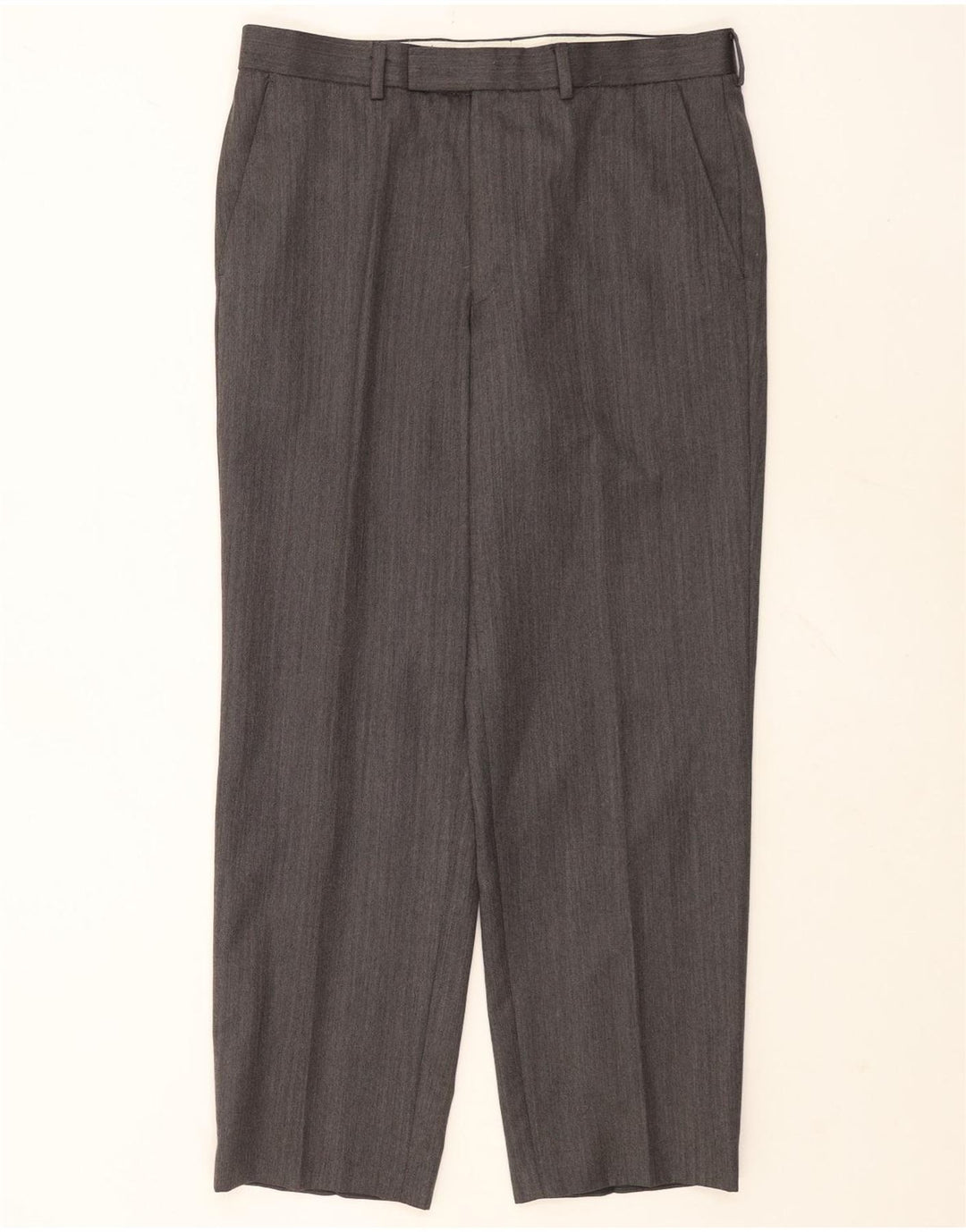 Marks & Spencer Herre lige jakkesætsbukser W34 L29 Grå uld