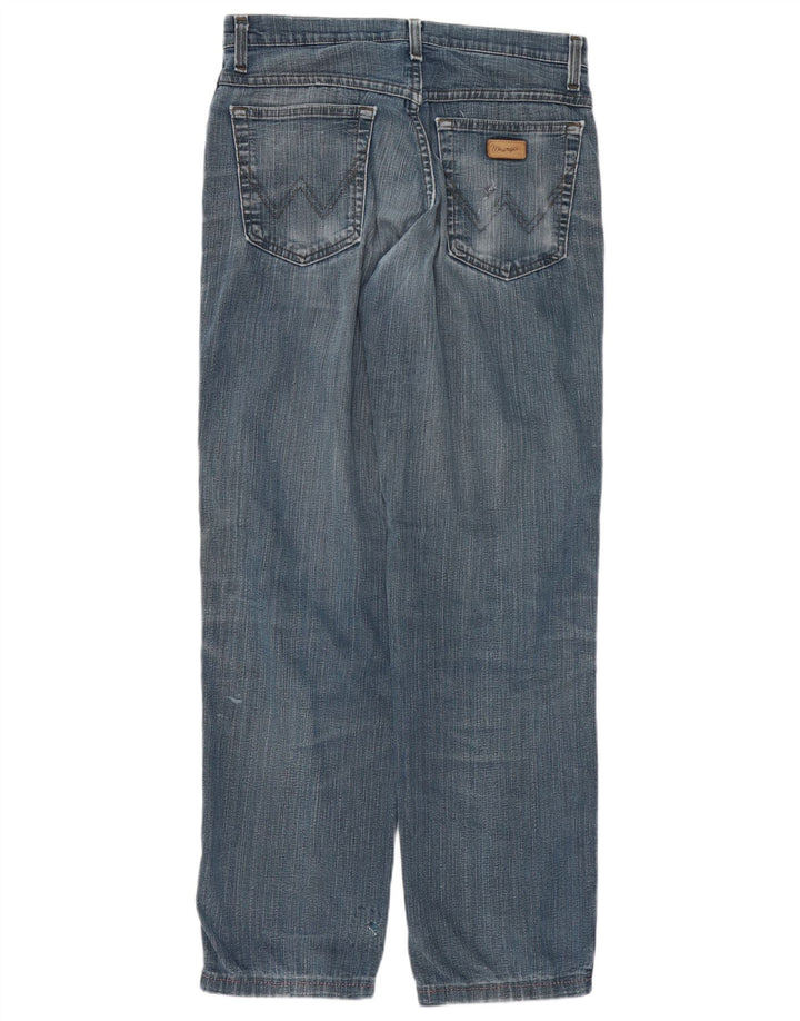 Wrangler Herre Texas Stretch Straight Jeans W32 L34 Blå Bomuld