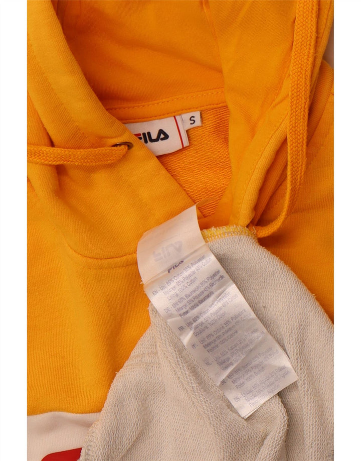 FILA Grafisk hættetrøje til drenge 13-14 år Lille gul farveblok