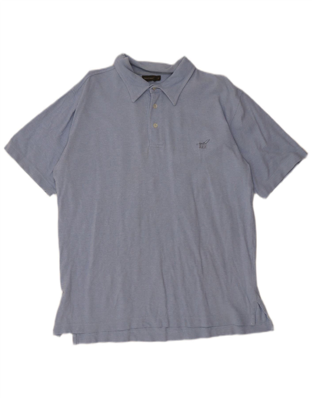 Henry Cottons Herre poloshirt Stor blå bomuld