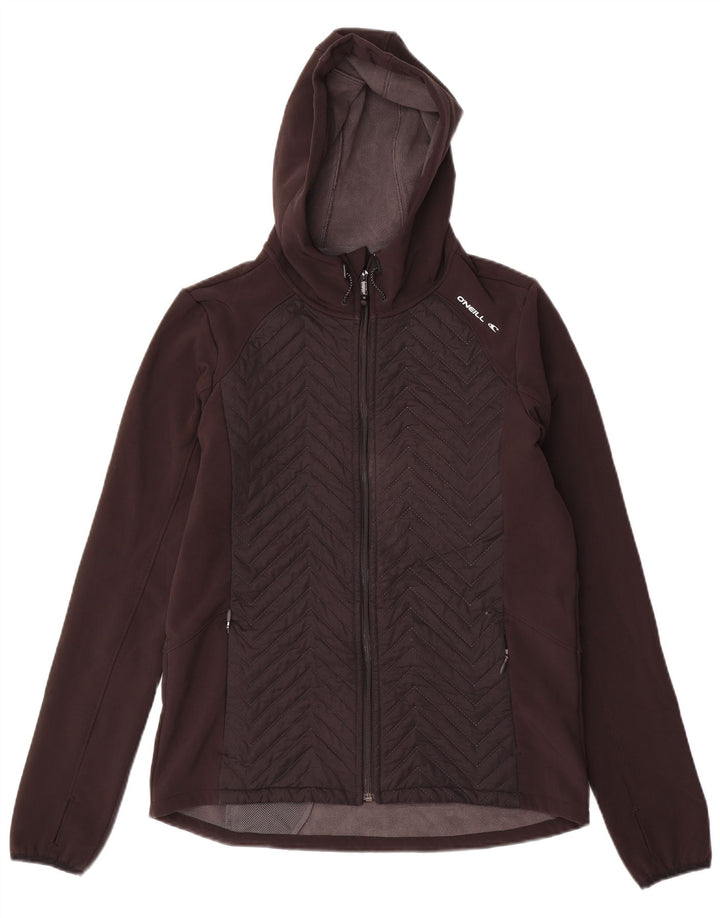 O'Neill vindjakkejakke med hætte til kvinder UK 14 Medium Black Colourblock