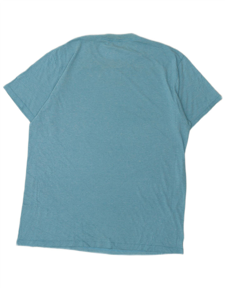 Hurley Herre Grafisk T-Shirt Top Stor Blå Bomuld