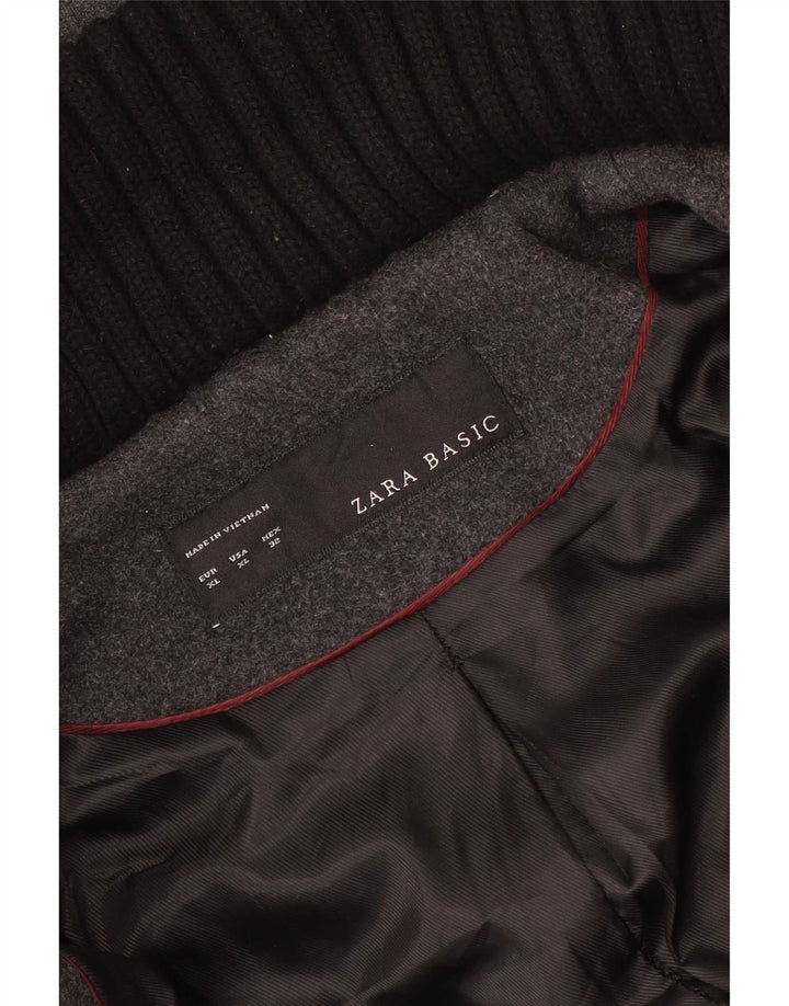 Zara hættefrakke til kvinder UK 18 XL Grå
