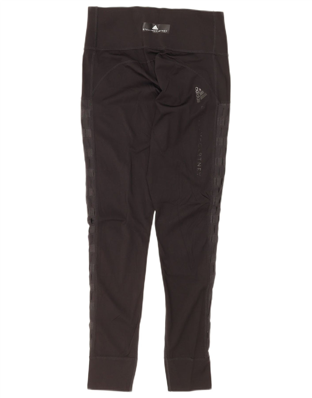 ADIDAS Dame Stella McCartney Grafiske Leggings UK 8 Small Black Striped