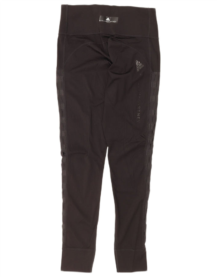 ADIDAS Dame Stella McCartney Grafiske Leggings UK 8 Small Black Striped