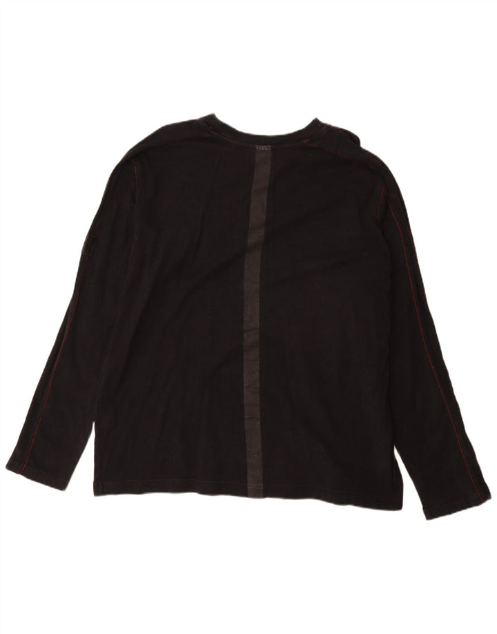 Murphy & Nye Herre grafisk top langærmet 2XL sort bomuld