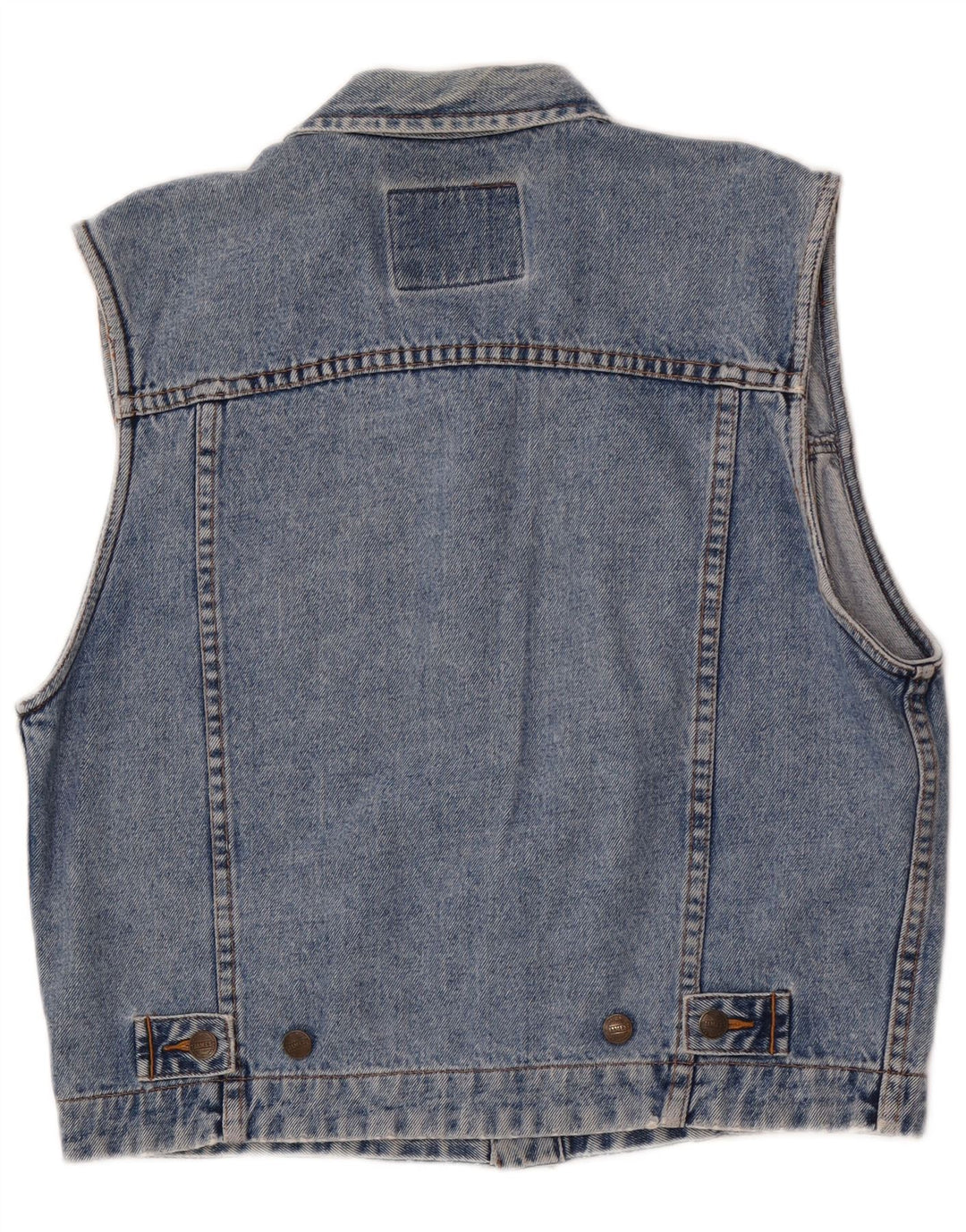 James Dillon Herre Denim Gilet UK 36 Small Blue Cotton