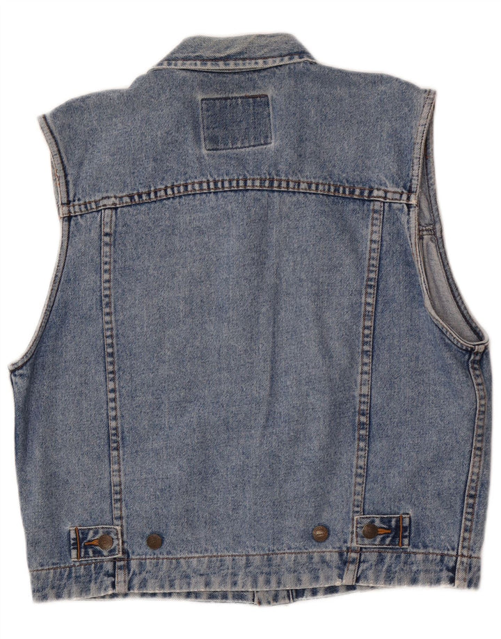 James Dillon Herre Denim Gilet UK 36 Small Blue Cotton