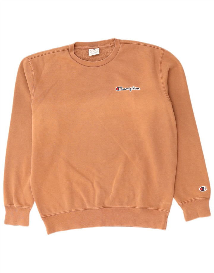 CHAMPION Herre Loose Fit Sweatshirt Jumper lille brun bomuld
