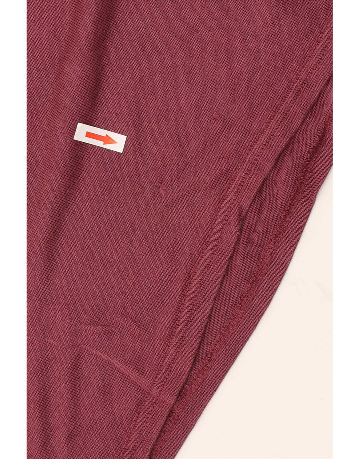 Zara Poloskjorte til mænd Large Burgundy Lyocell