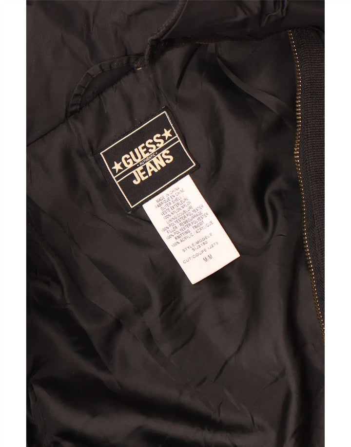 Guess Dame Hooded Parka Jacket UK 14 Medium Sort Nylon