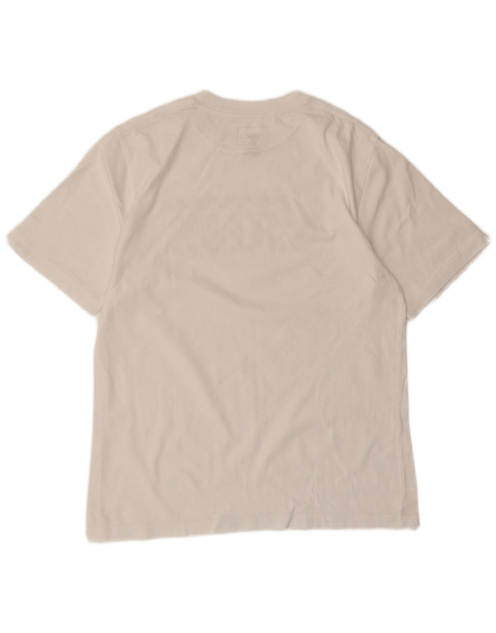 Vans Drenge Custom Fit Grafisk T-shirt Top 10-11 år Medium Hvid Bomuld