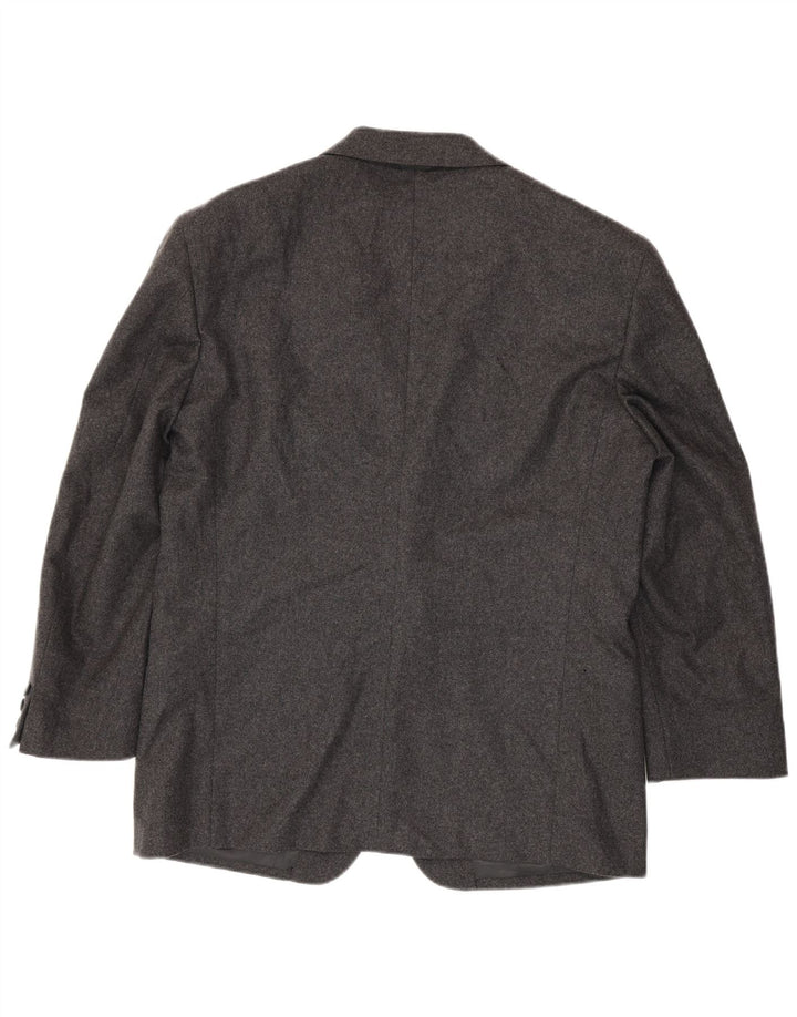 Valentino Herre 2-knap 2-knap blazerjakke IT 54 2XL Grå Virgin Wool