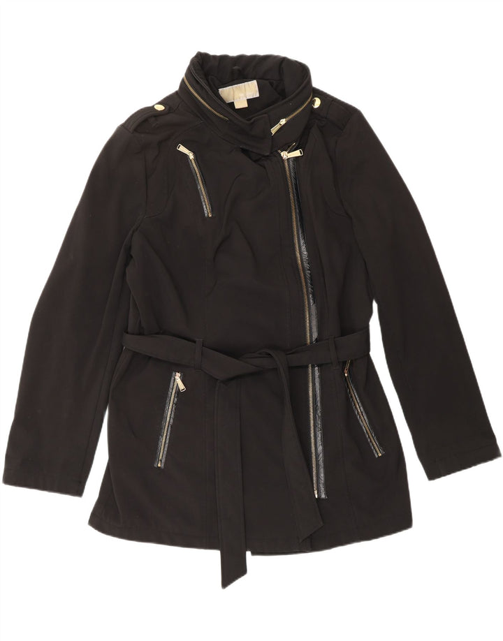 MICHAEL KORS Womens Utility Jacket UK 14 Large Black Polyester Vintage Michael Kors and Second-Hand Michael Kors from Messina Hembry 
