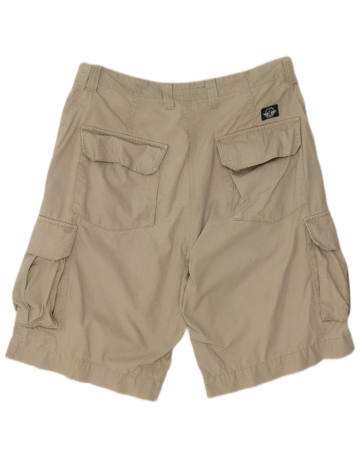 Dockers Dame Khakis Cargo Shorts W36 Large Khaki Check