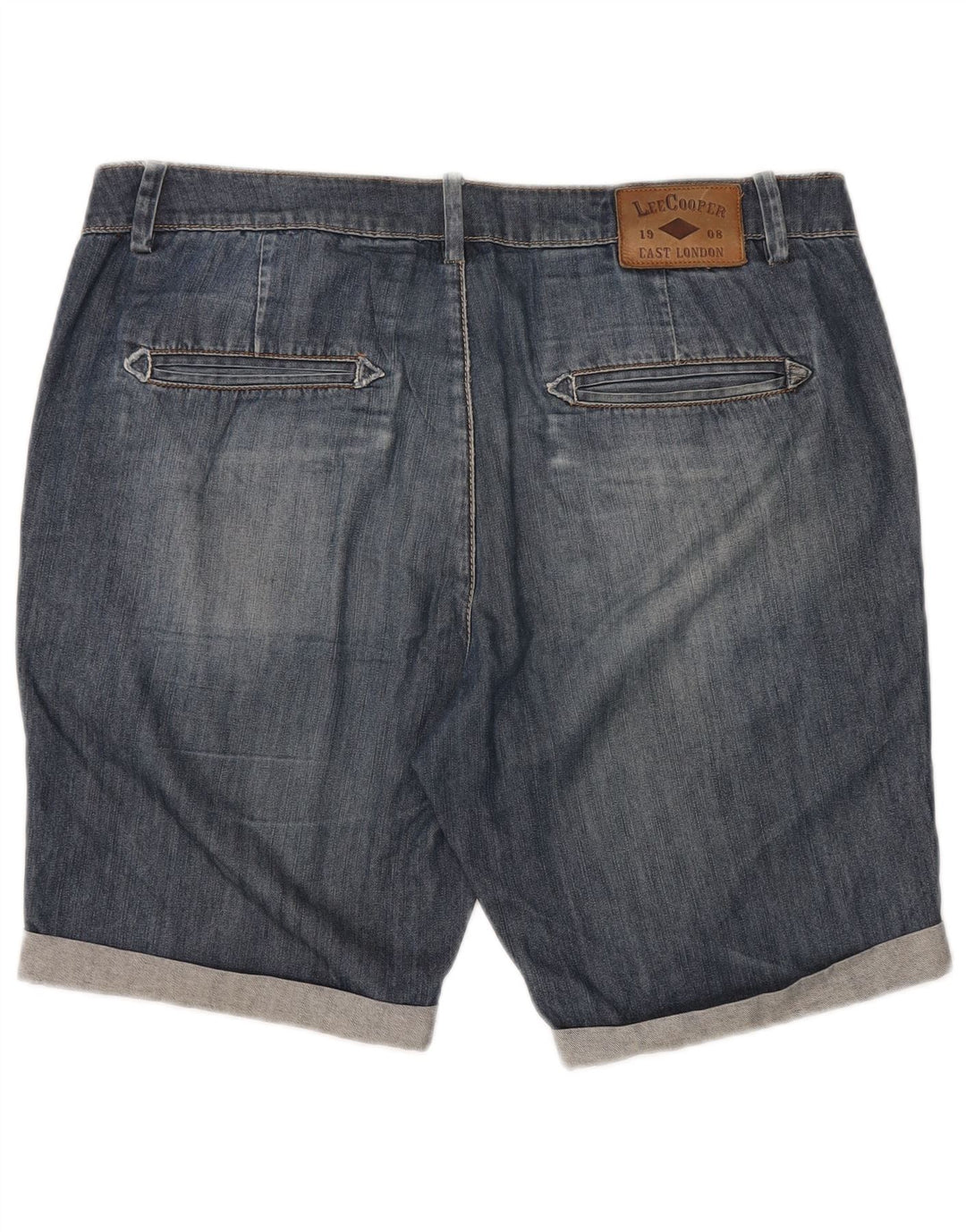 LEE Denim Shorts til mænd W36 Large Blue Bomuld