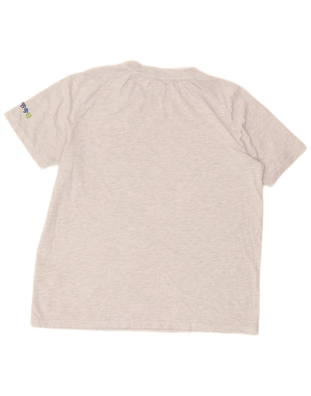 Superdry Womens Crop Graphic T-Shirt Top UK 12 Mellem grå stribet