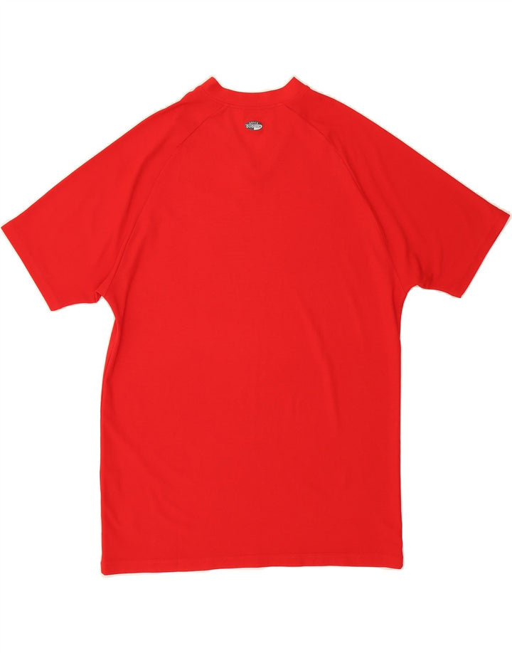 ASICS Mens T-Shirt Top XL Red Polyester Vintage Asics and Second-Hand Asics from Messina Hembry 