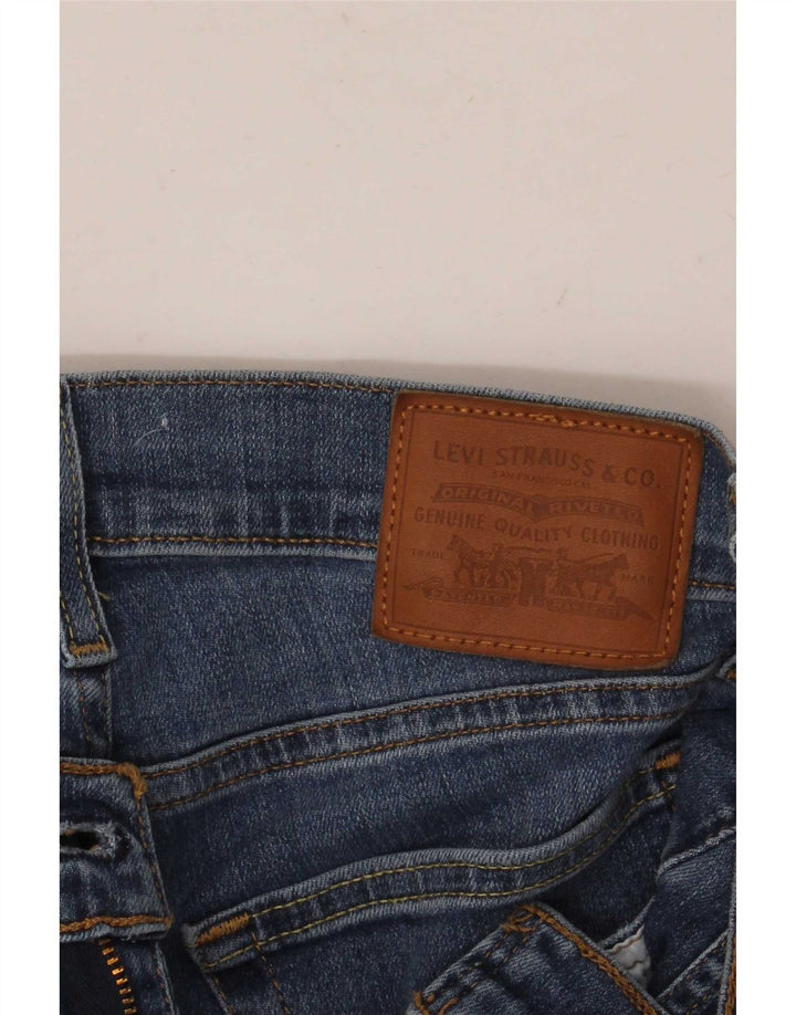 Levi's Dame Distressed Slim Jeans W26 L32 Blå