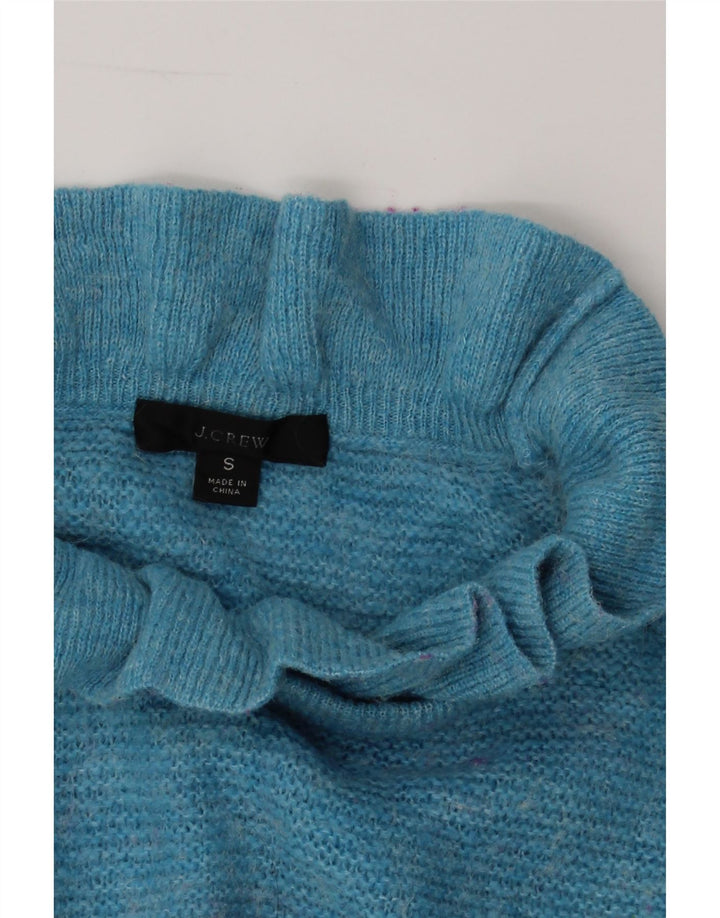 J. CREW Womens Crew Neck Jumper Sweater UK 10 Small Blue Acrylic Vintage J. Crew and Second-Hand J. Crew from Messina Hembry 
