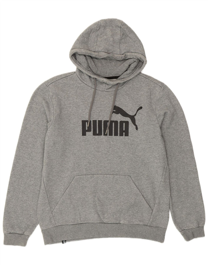 Puma Herre grafisk hættetrøje Jumper Medium Grey Flecked Bomuld