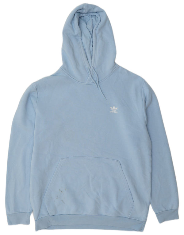 Adidas Herre hættetrøje XL Blå bomuld