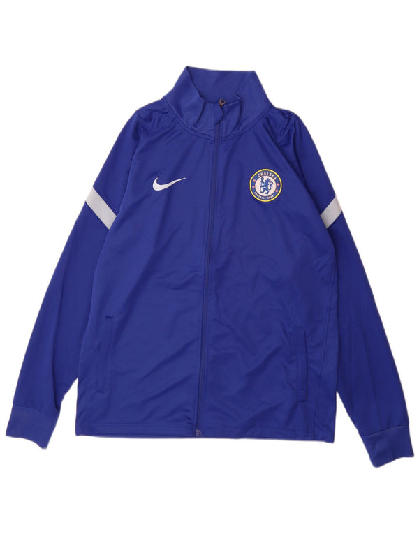 Nike Herre Chelsea FC Træningsdragt Topjakke Medium Blue Colourblock Polyester