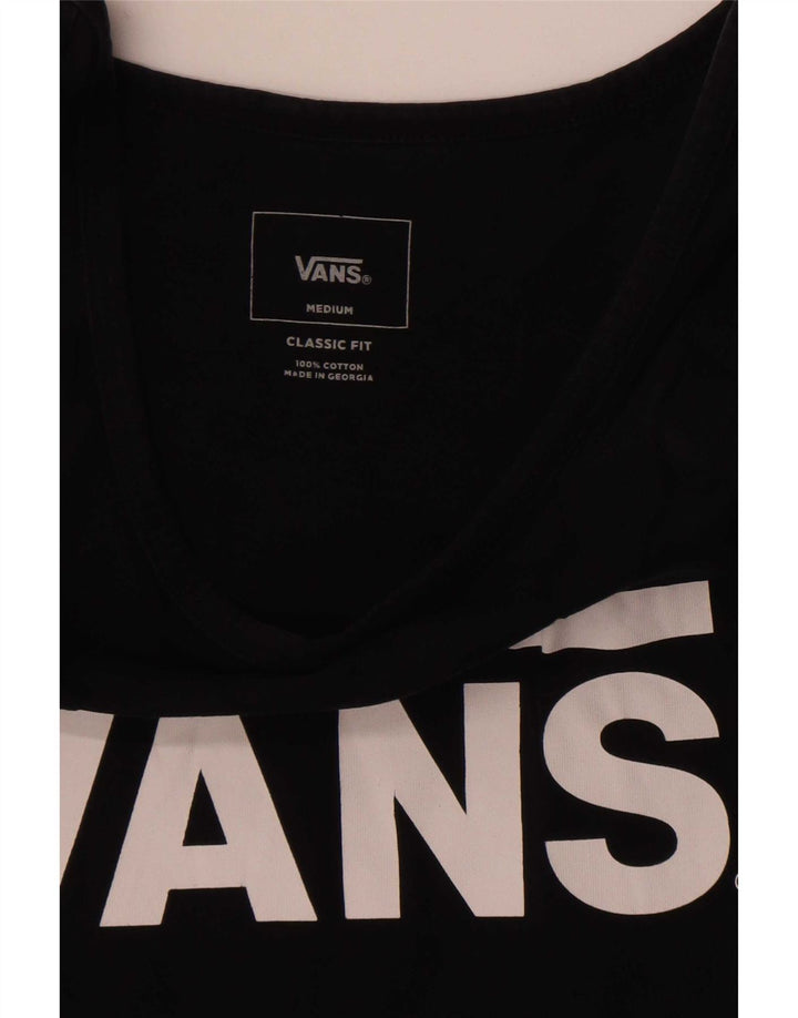 Vans Herre Classic Fit Grafisk Vest Top Medium Sort Bomuld