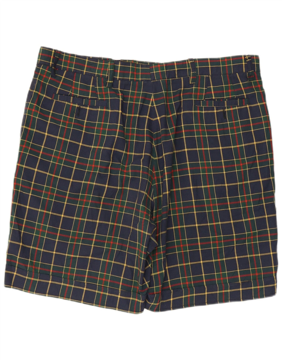 BELFE & BELFE Chino-shorts til mænd IT 54 2XL W38 Marineblå ternet polyester