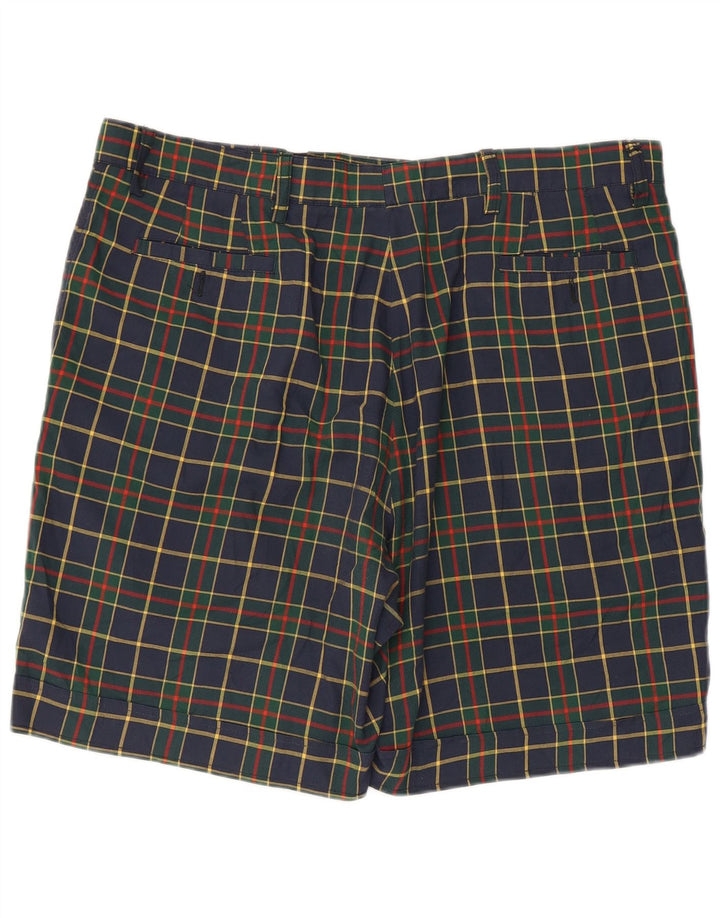 BELFE & BELFE Chino-shorts til mænd IT 54 2XL W38 Marineblå ternet polyester