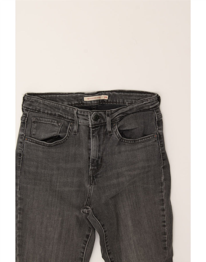 LEVI'S Womens 721 High Rise Skinny Jeans W28 L32  Grey Vintage Levi's and Second-Hand Levi's from Messina Hembry 