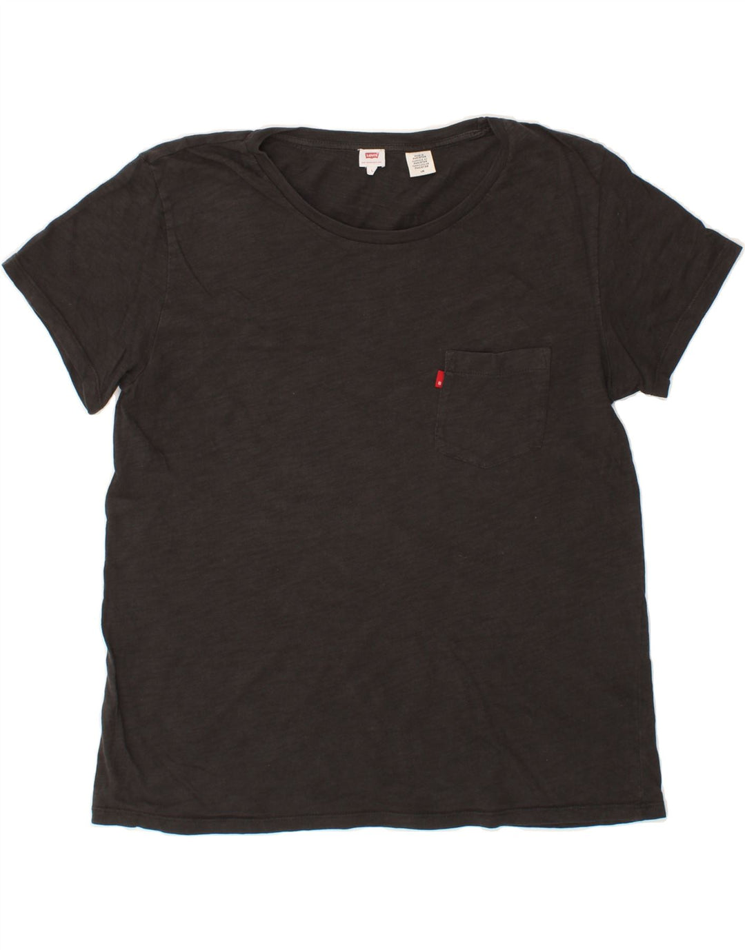 LEVI'S Womens T-Shirt Top UK 16 Large Black Vintage Levi's and Second-Hand Levi's from Messina Hembry 