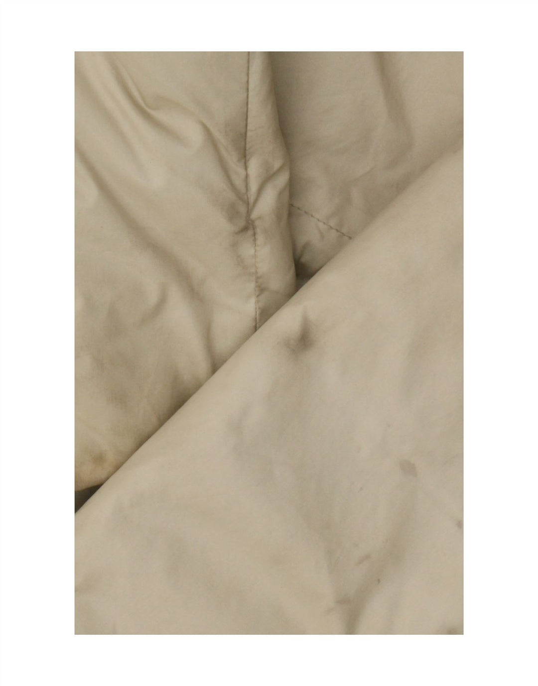 Gas Dame Hætte Polstret Jakke UK 14 Stor Beige Nylon